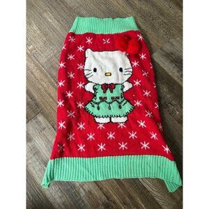 Hello kitty ugly Christmas holiday dog sweater size xl